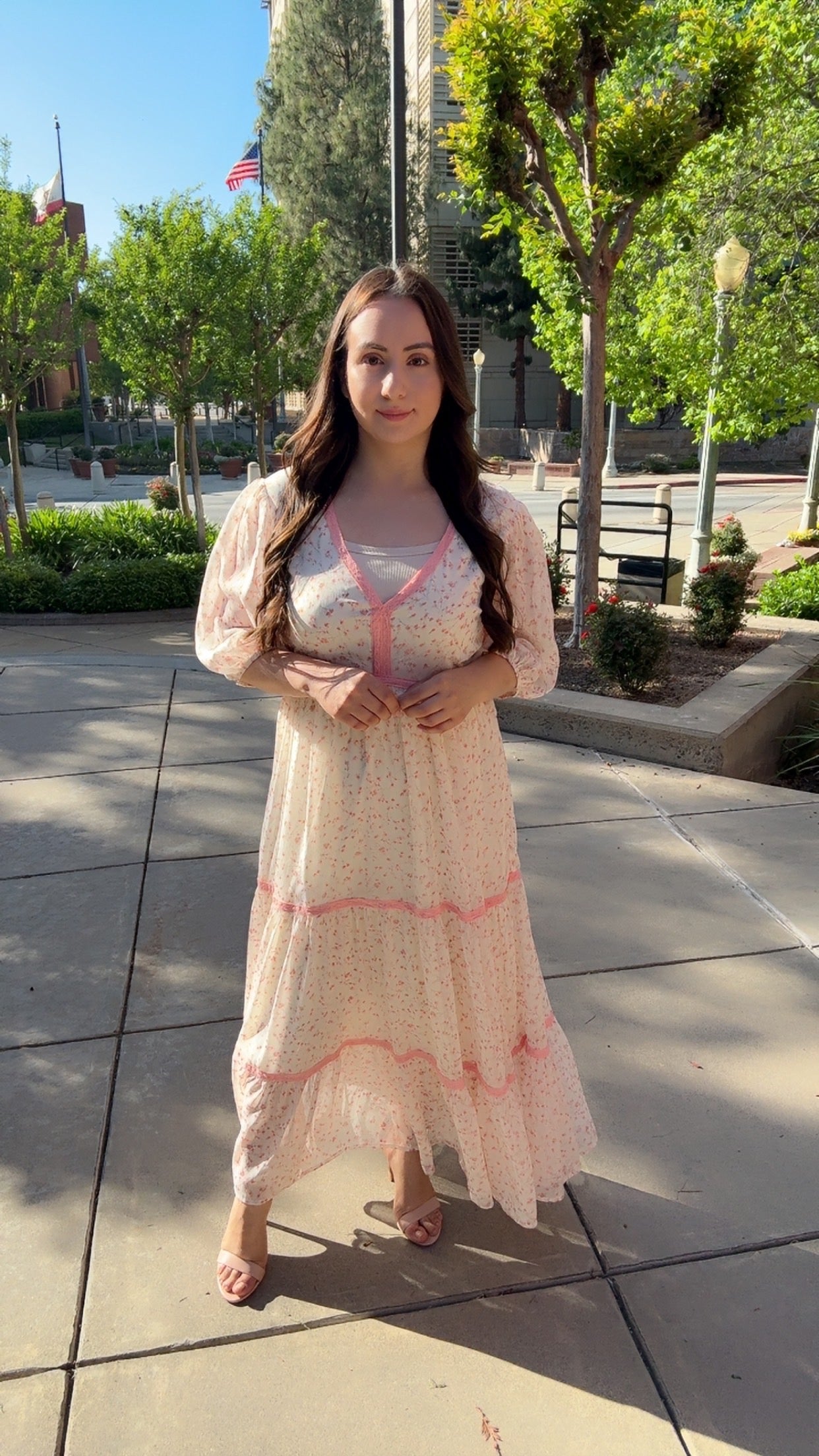 Hazel Floral Midi Dress