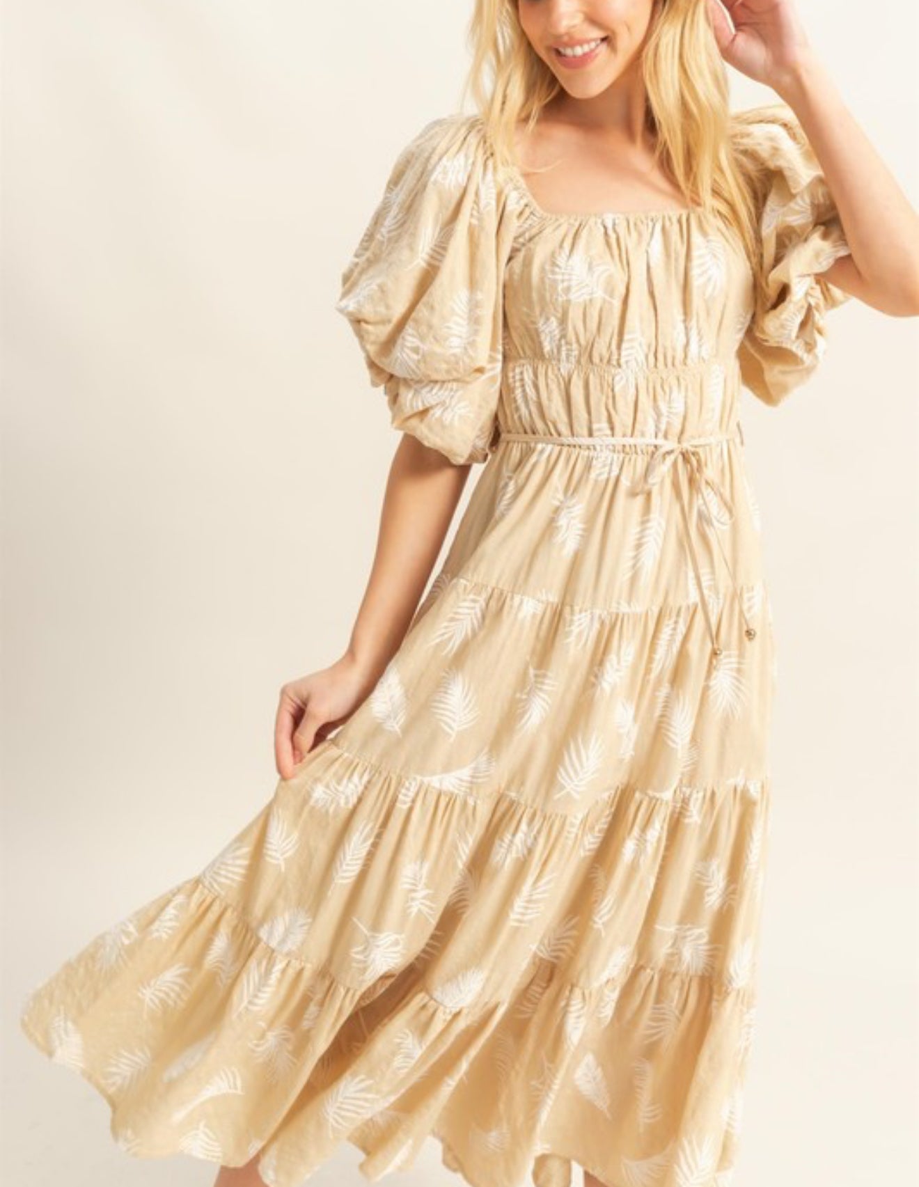 Taupe Midi Dress