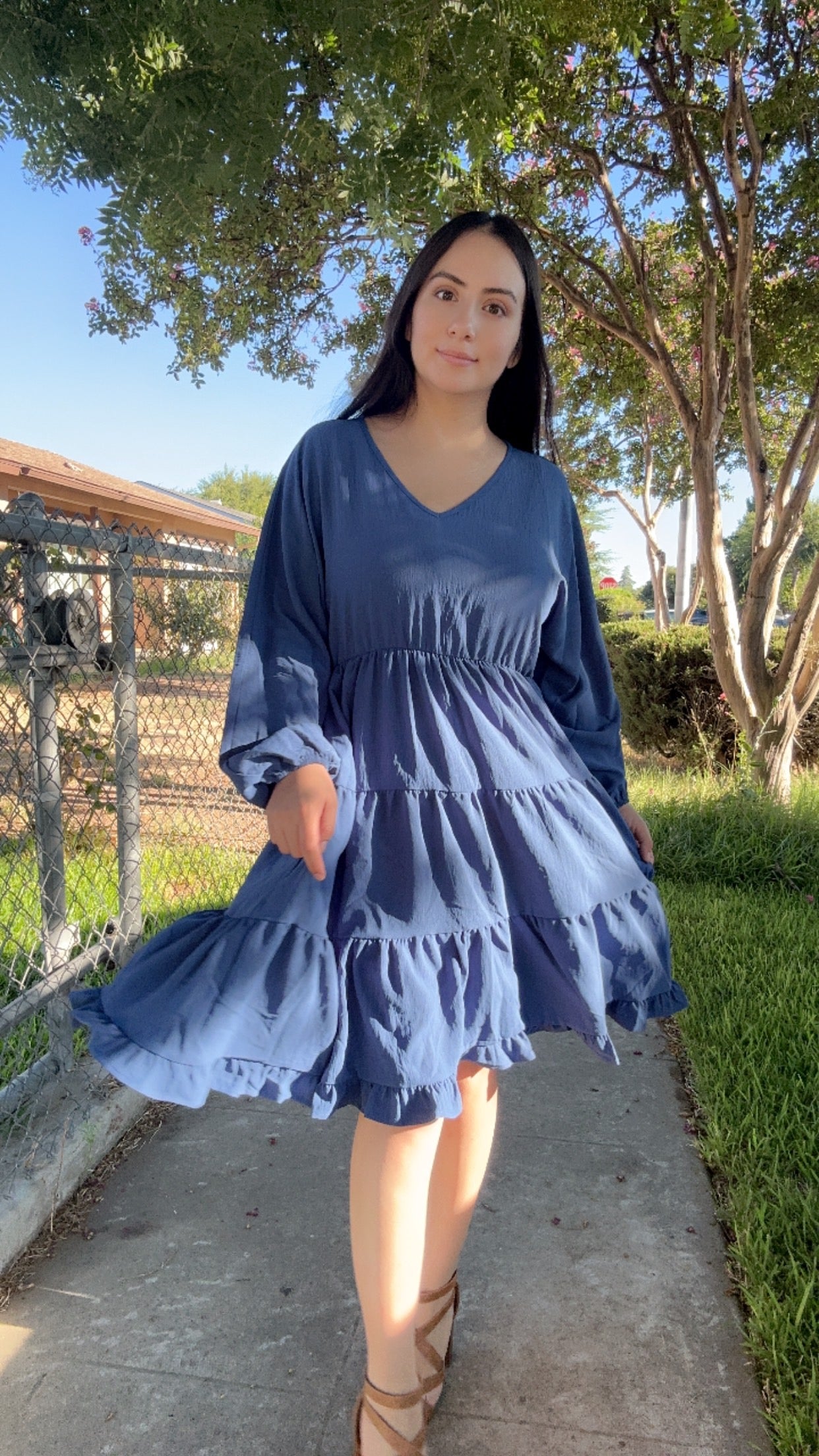 Eden Dress-Blue