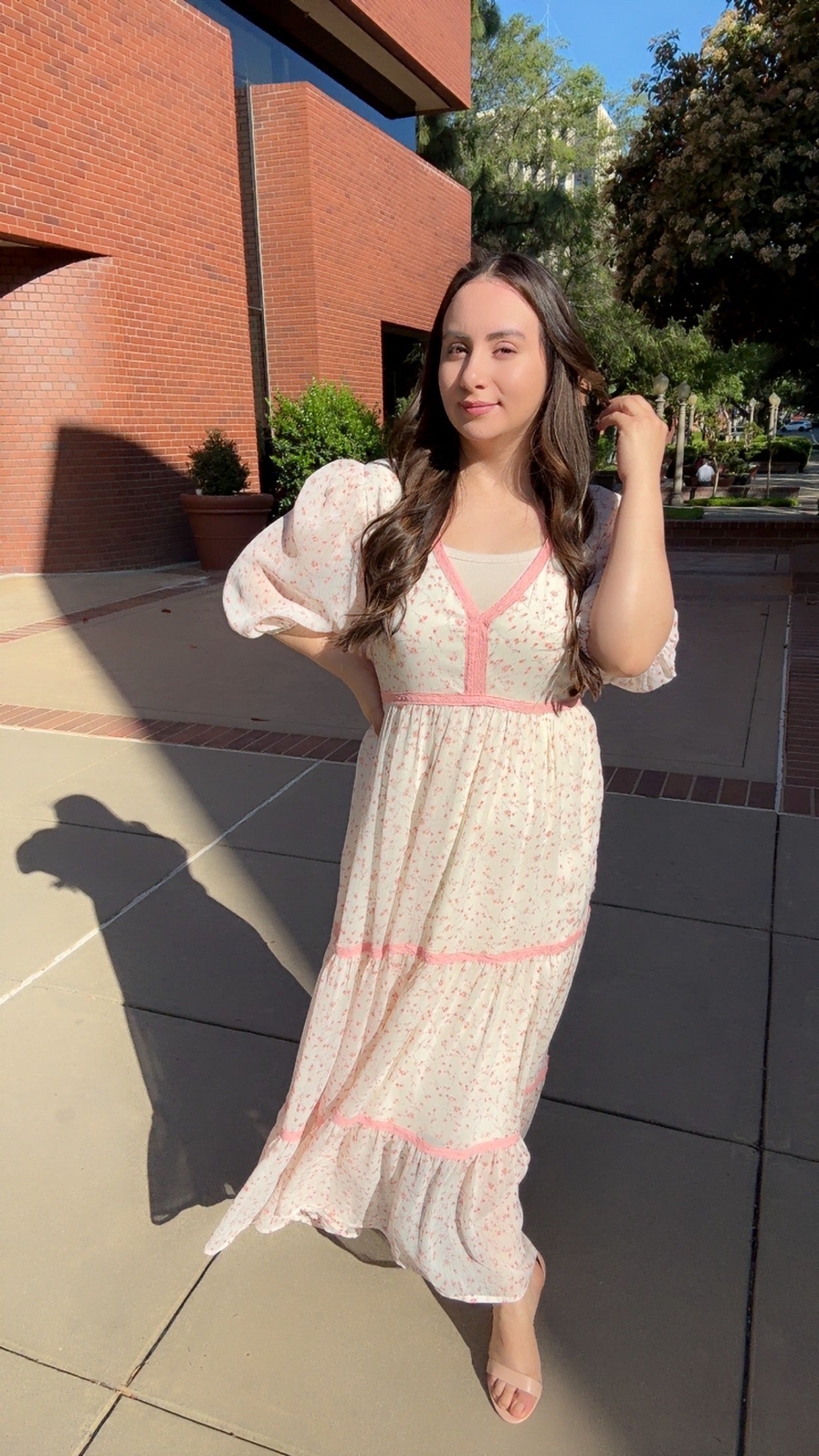 Hazel Floral Midi Dress
