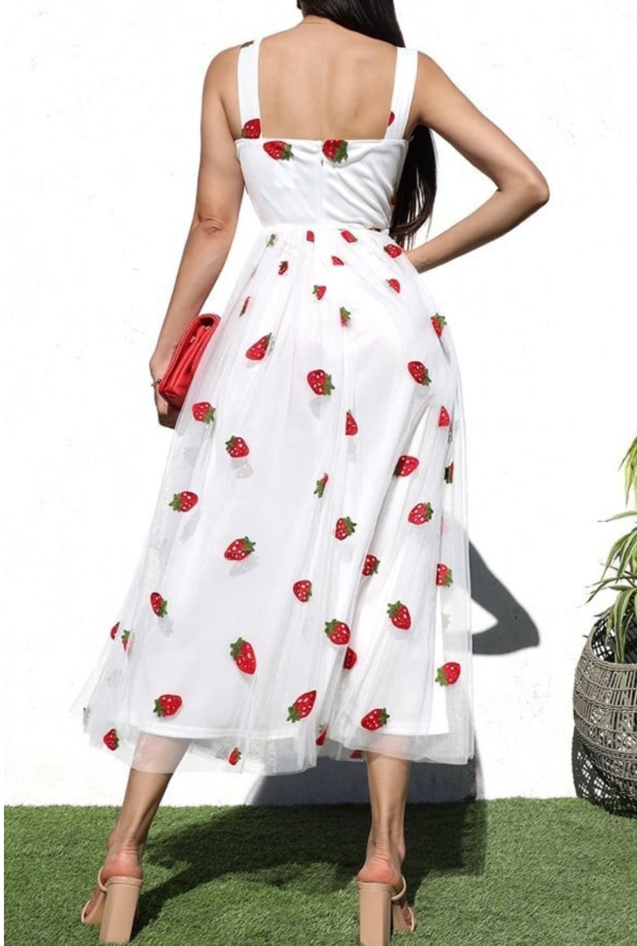 Strawberry Midi Dress