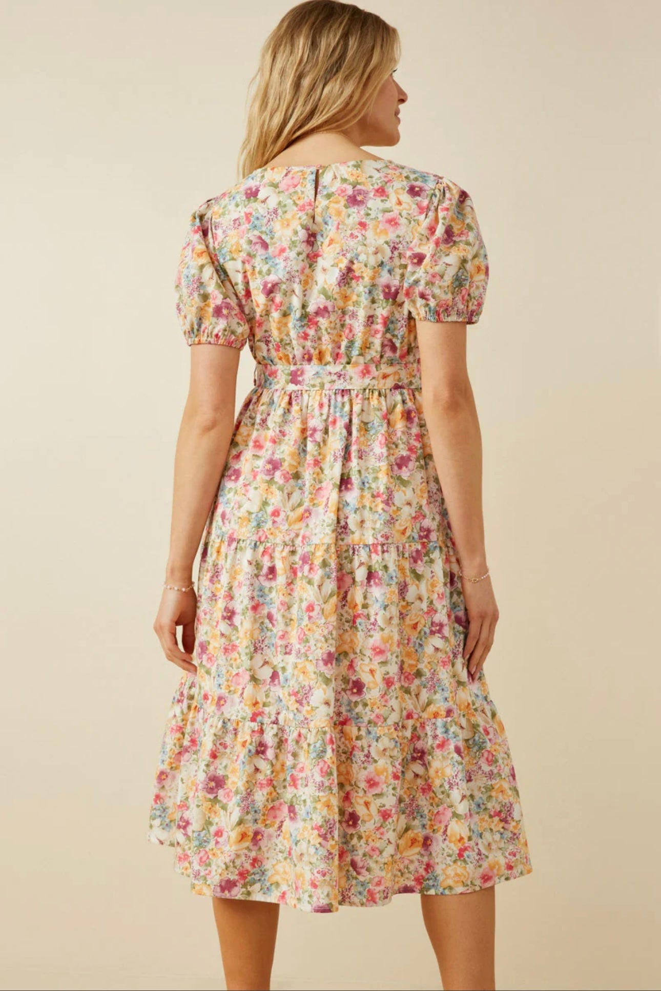 Lesly Floral Belted Dress