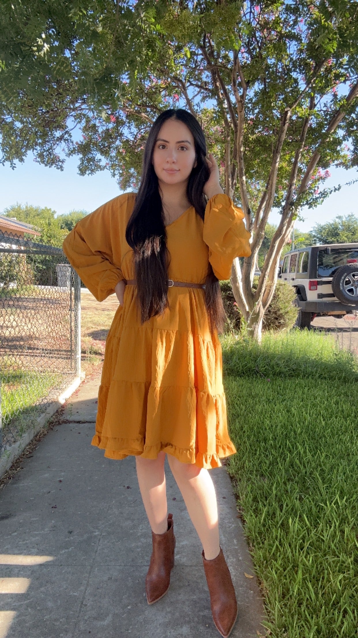 Eden Dress-Mustard