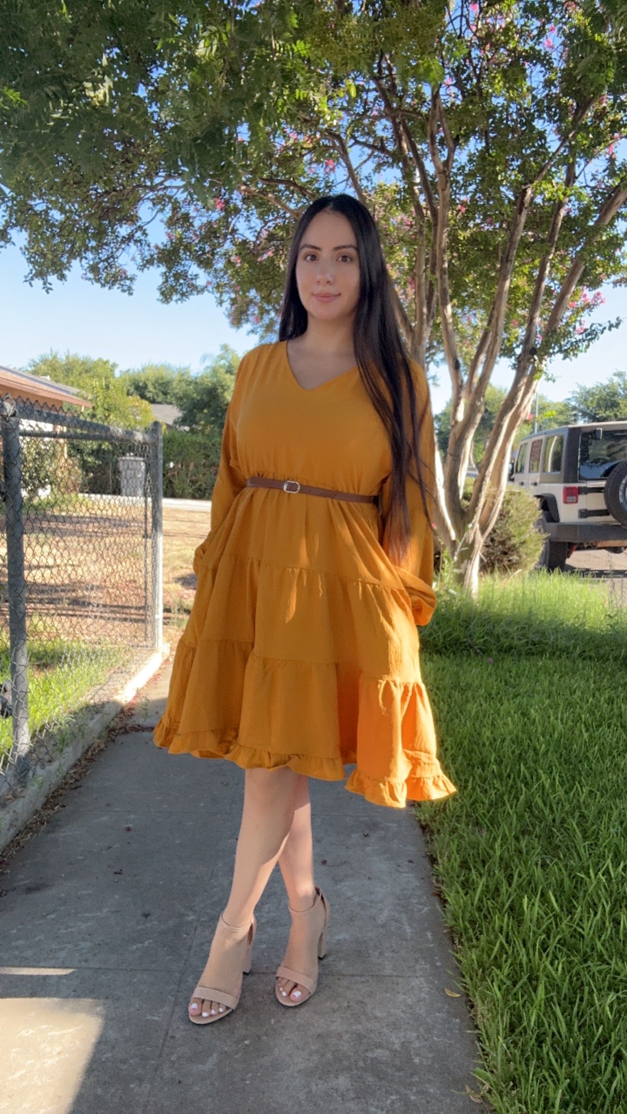 Eden Dress-Mustard