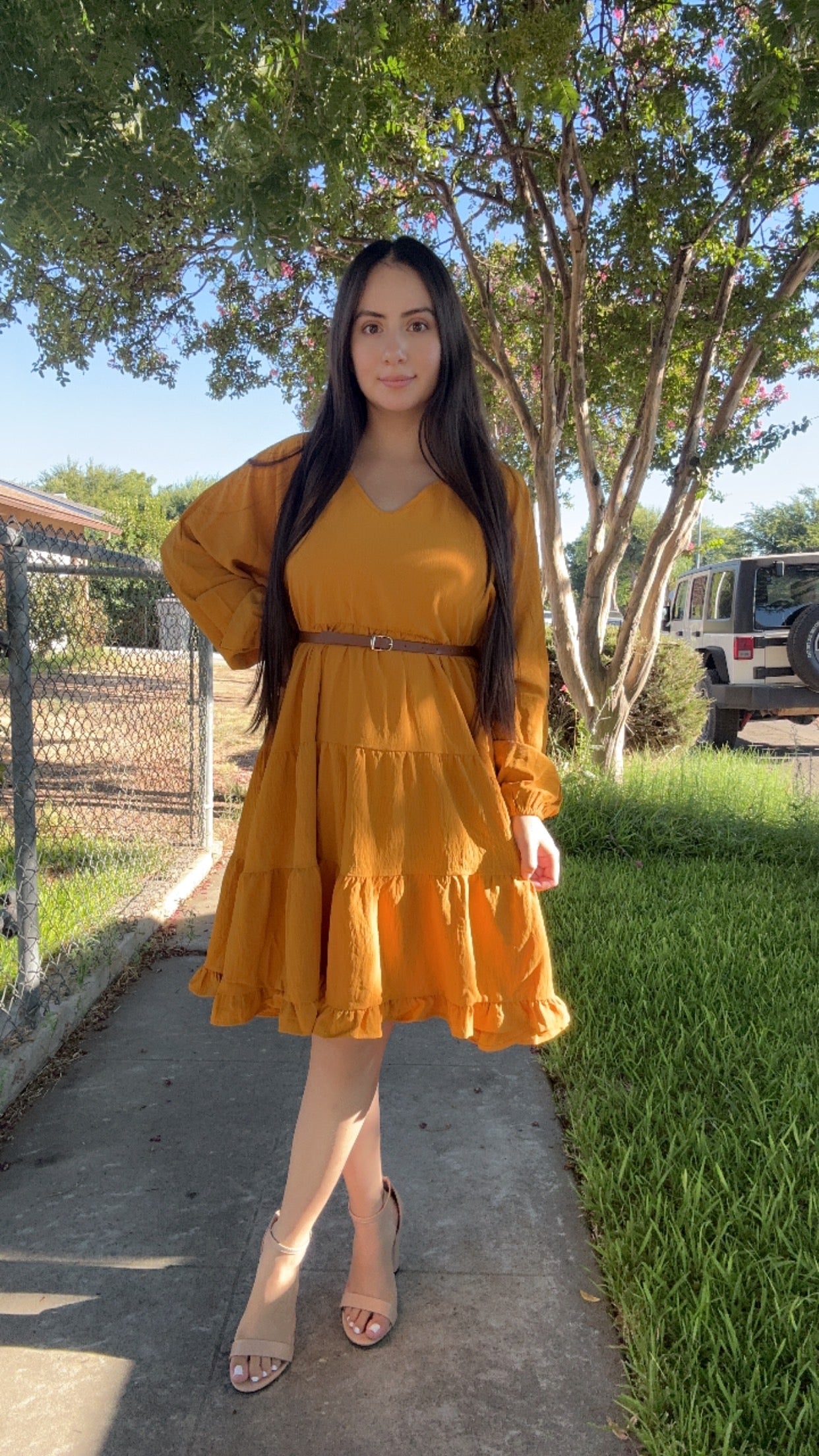 Eden Dress-Mustard