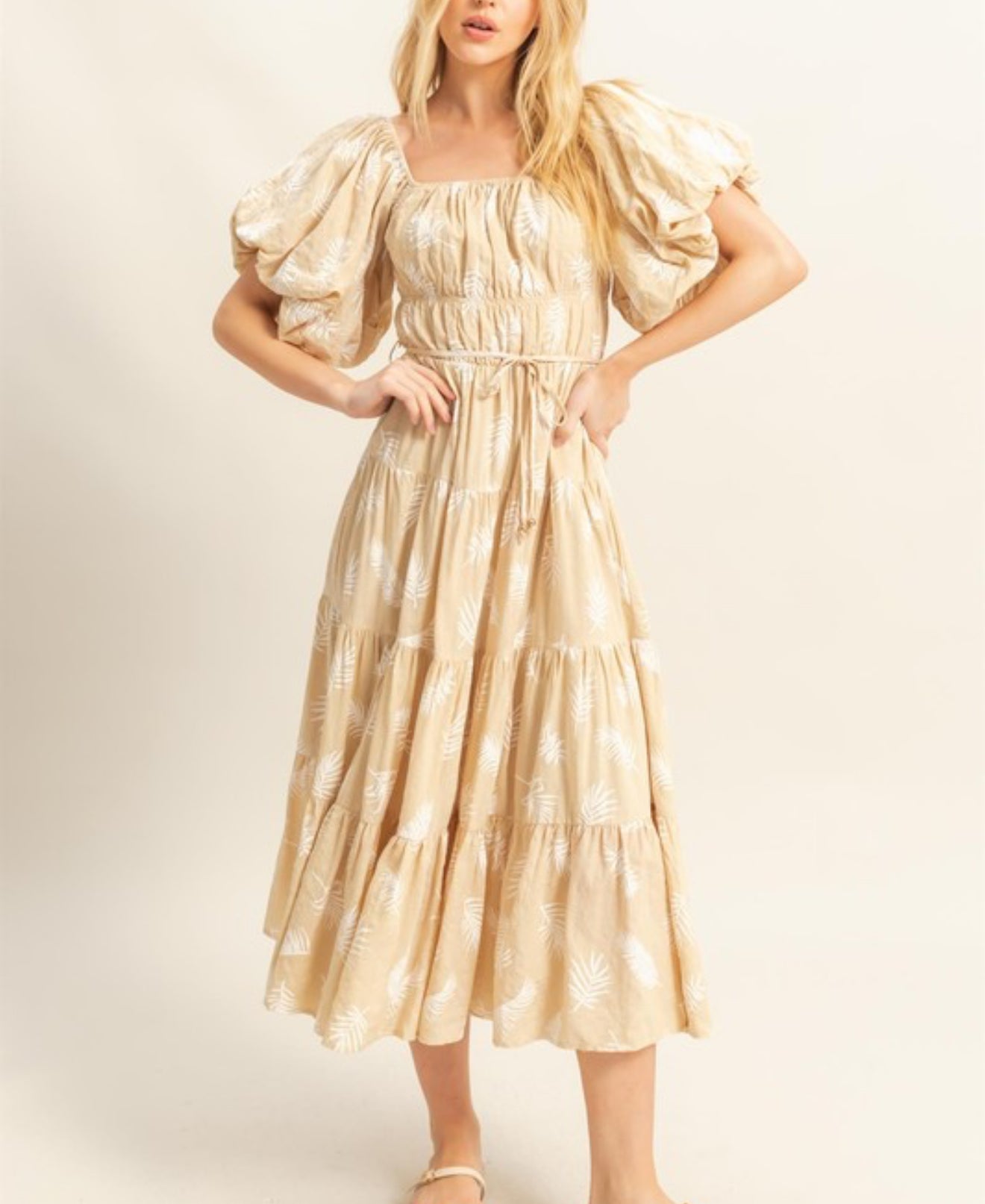 Taupe Midi Dress