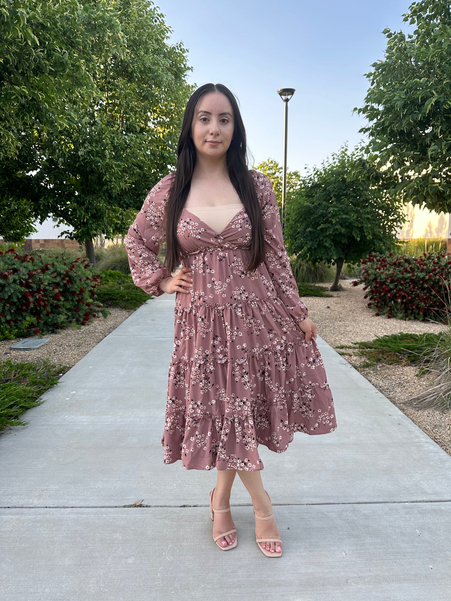 Belle Floral Midi Dress