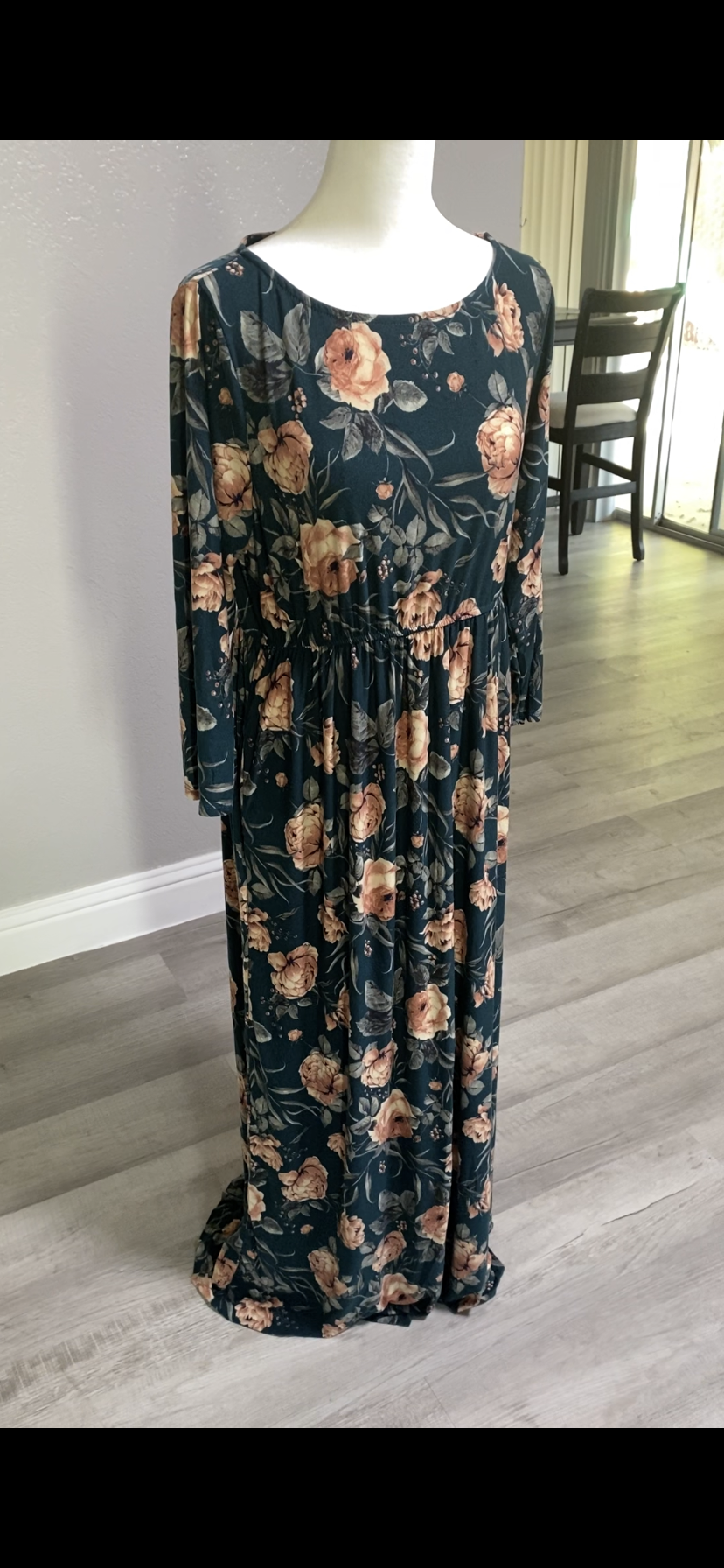 Charlotte Floral Maxi Dress-Plus